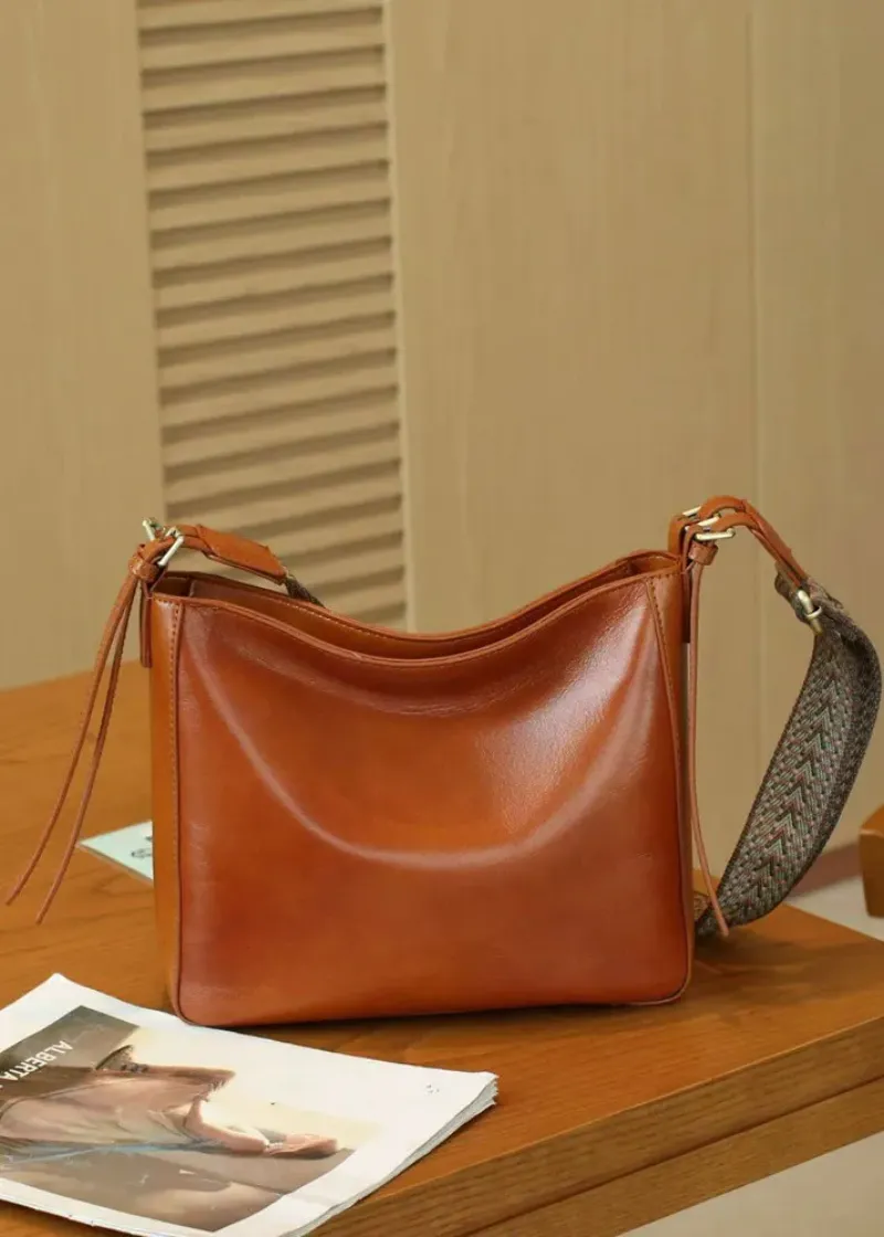 DEEPKEE original nubuck handmade full-grain genuine leather cowhide bag 植鞣牛皮真皮女包#8803號