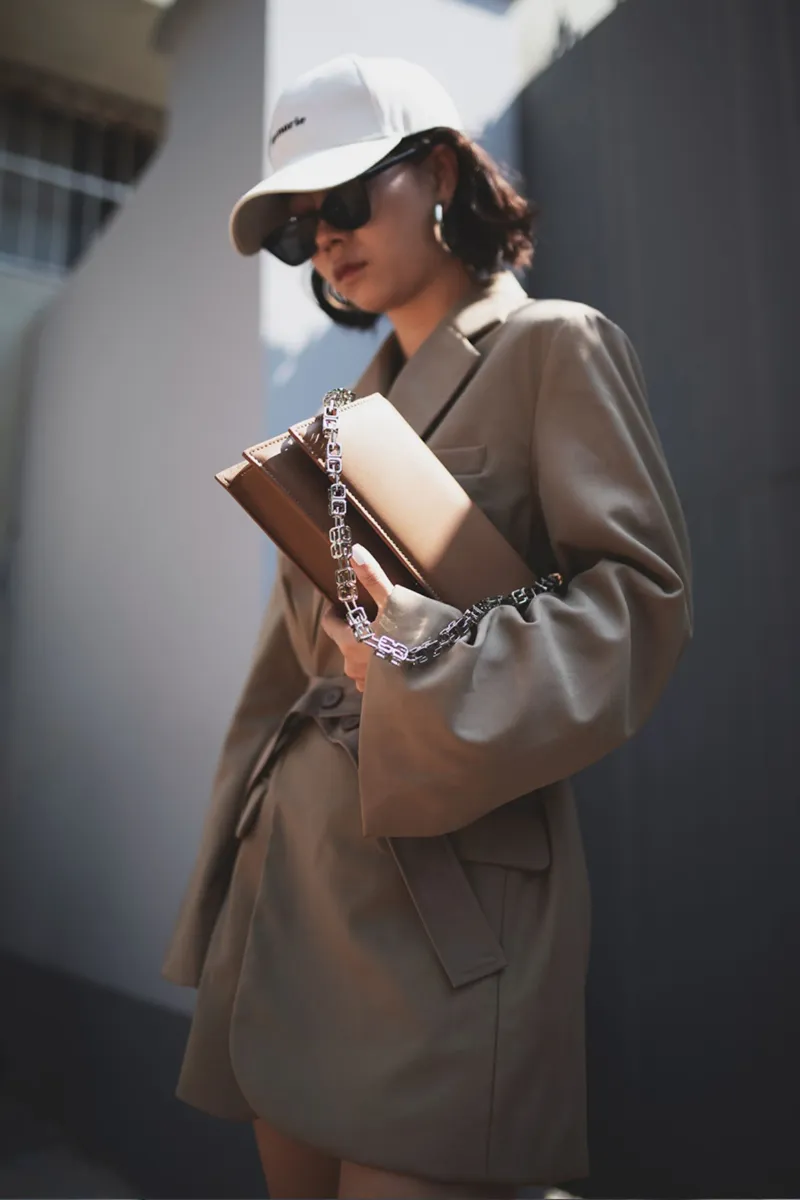 DEEPKEE original nubuck handmade full-grain genuine leather cowhide bag高級質感鏈條包 283號