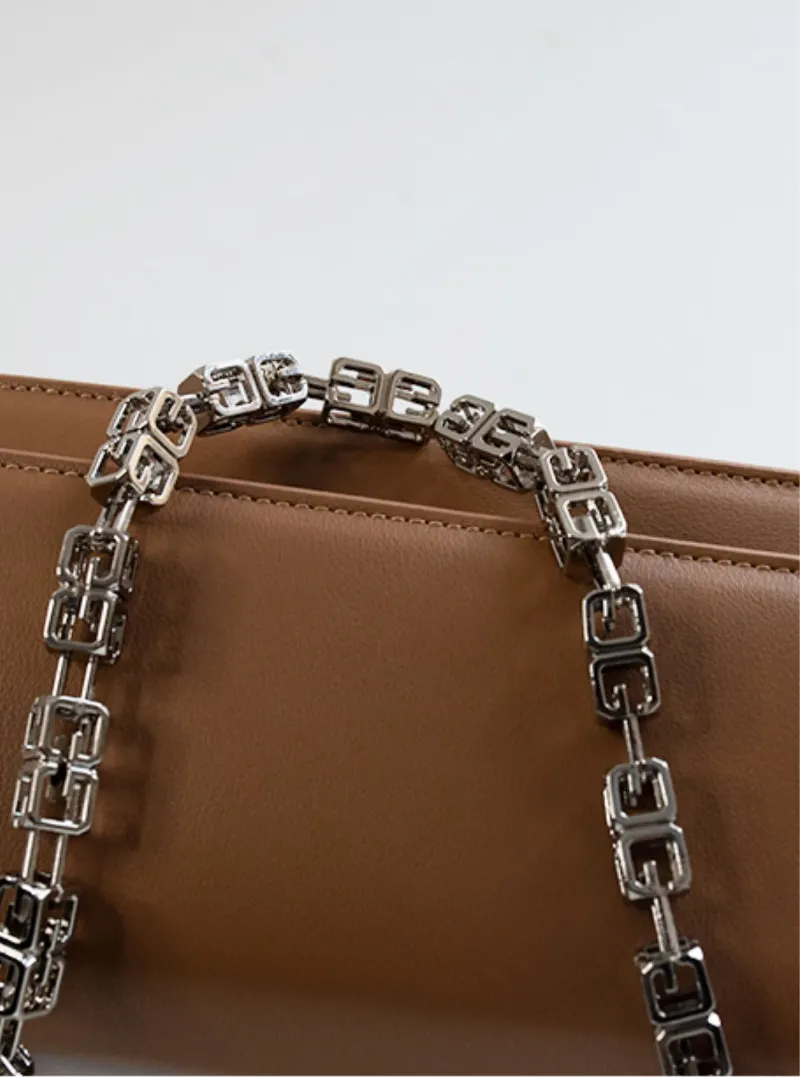 DEEPKEE original nubuck handmade full-grain genuine leather cowhide bag高級質感鏈條包 283號