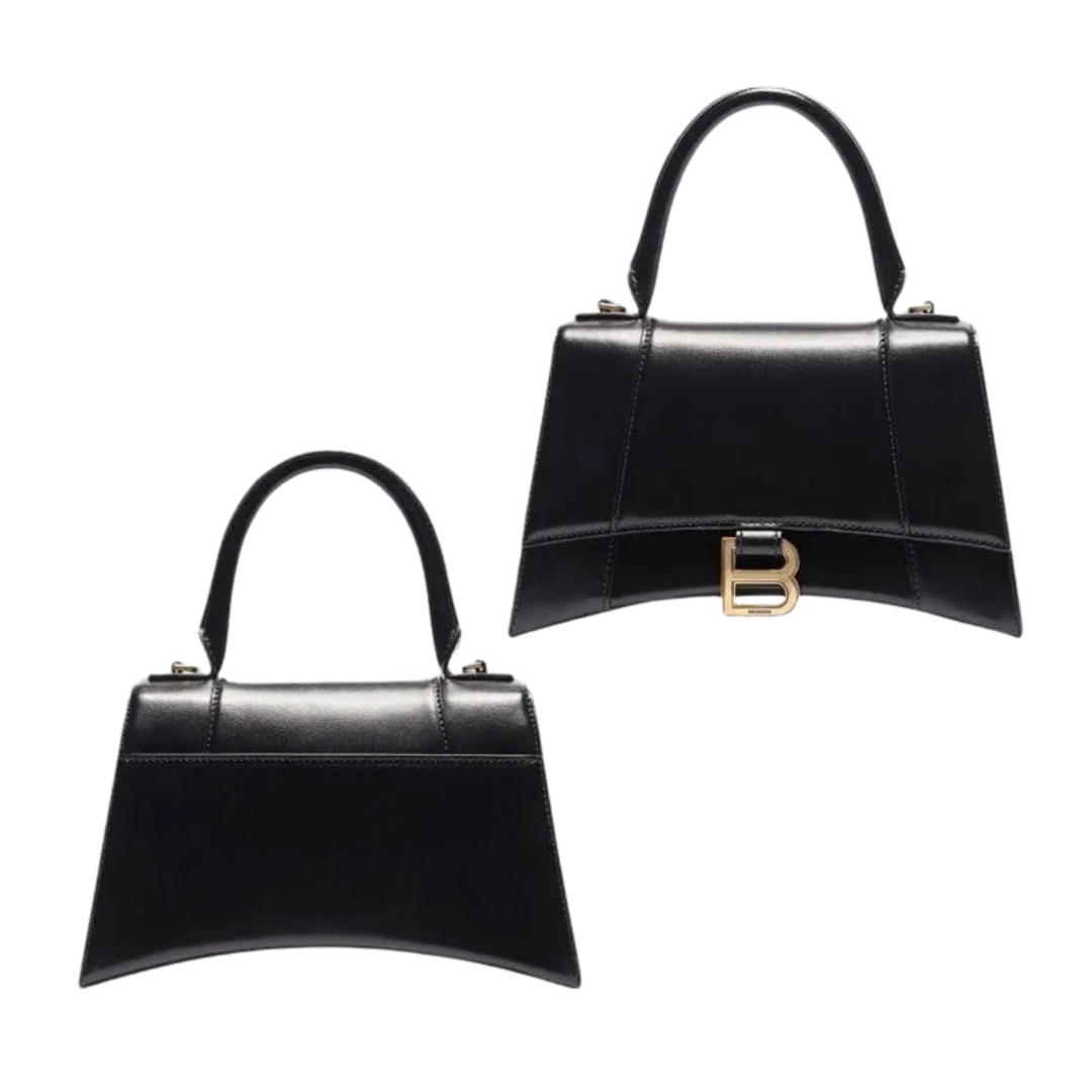 BALENCIAGA ブラック アワーグラス ハンドバッグ