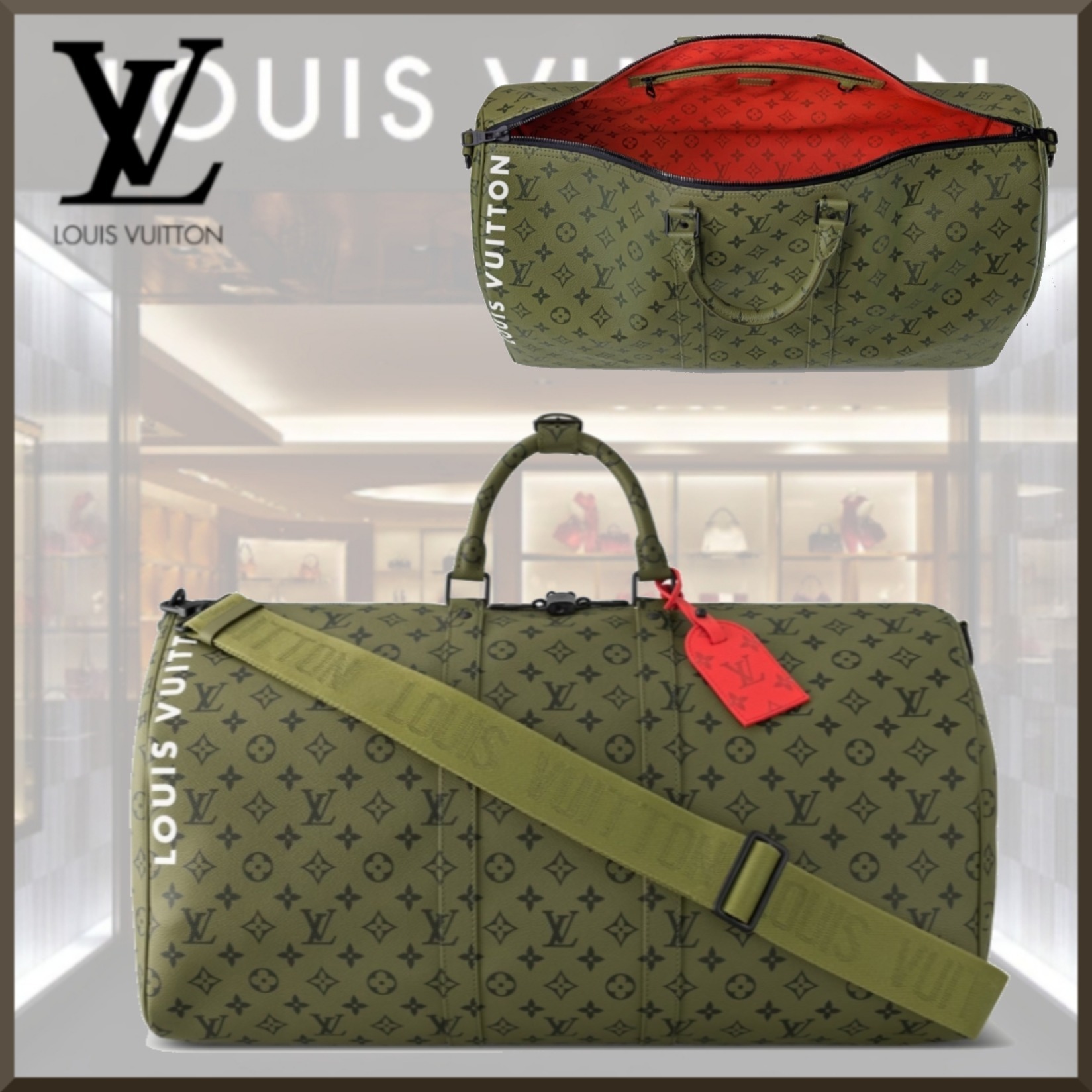 【旅行に最適☆】LOUIS VUITTON キーポル ショルダーバッグ 55 M23963
