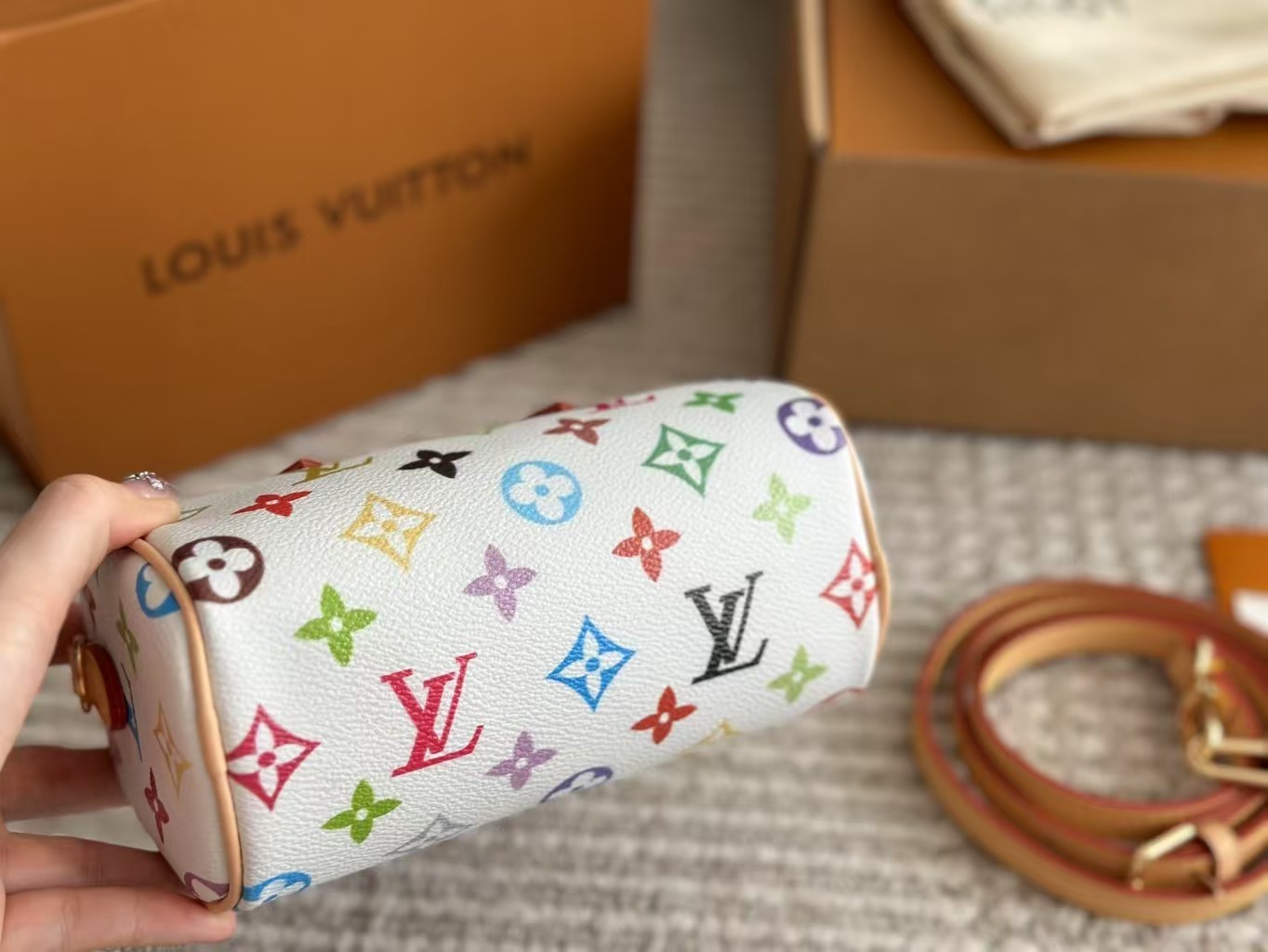 【LOUIS VUITTON】ルイ・ヴィトン★LV x TM NANO SPEEDY 16*10*7.5cm