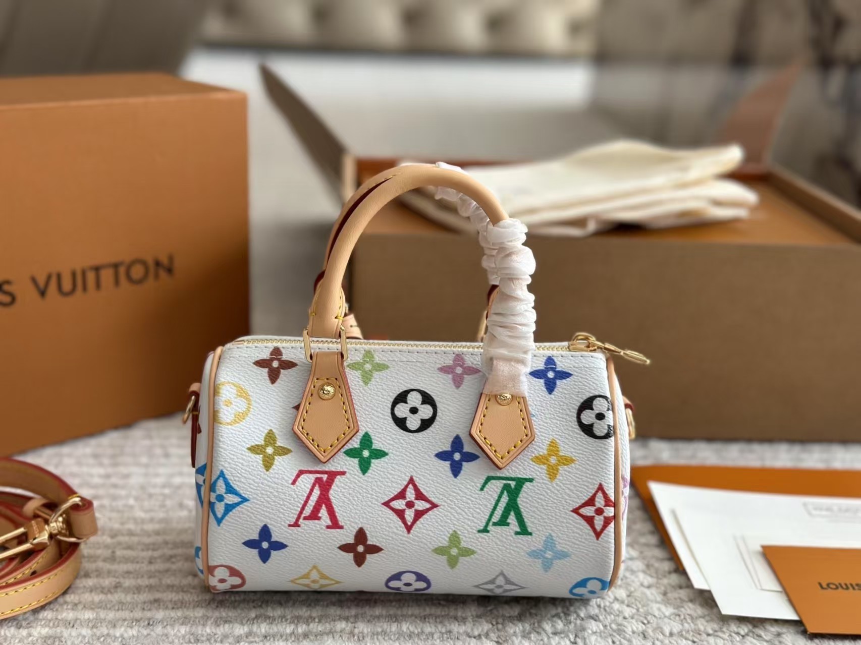 【LOUIS VUITTON】ルイ・ヴィトン★LV x TM NANO SPEEDY 16*10*7.5cm