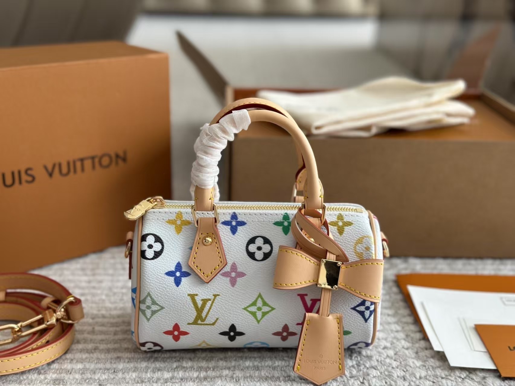 【LOUIS VUITTON】ルイ・ヴィトン★LV x TM NANO SPEEDY 16*10*7.5cm