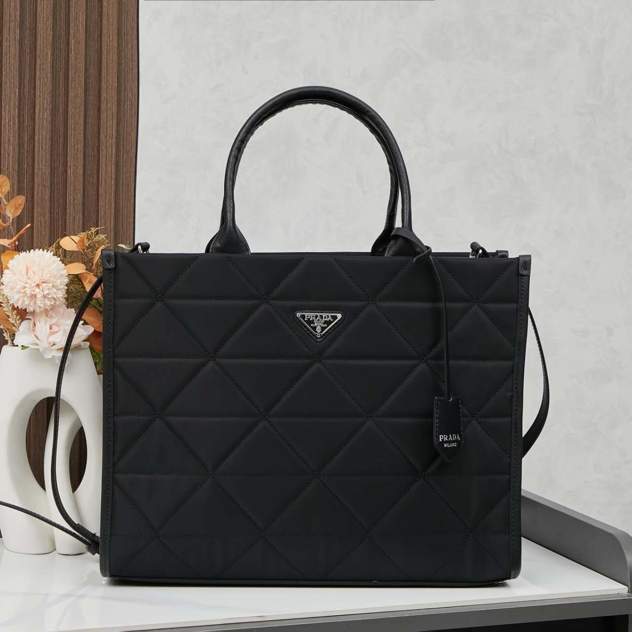 【PRADA旗艦店】(プラダ)  Symbole Tote ハンドバッグ