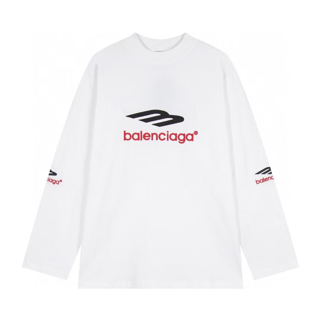 【BALENCIAGA旗艦店】バレンシアガ 刺繡長袖 ご好評に付き再入荷！