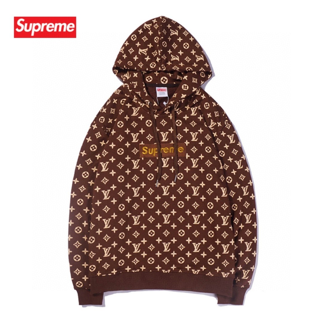 【LOUIS VUITTON x SUPREME】 パーカー 男女兼用 ご好評に付き再入荷！
