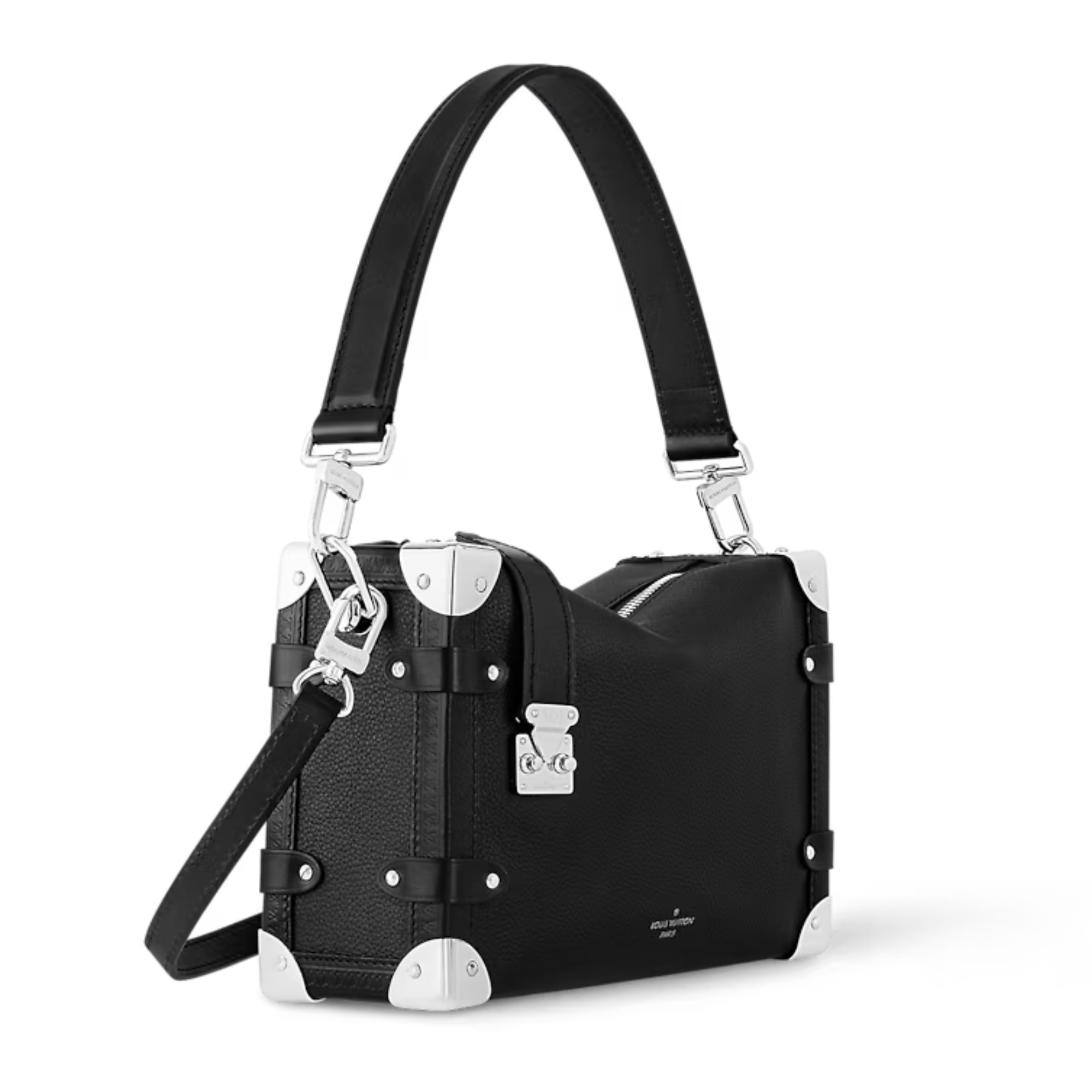 【LOUIS VUITTON】 グレインカーフレザー サイドトランク MM M25160