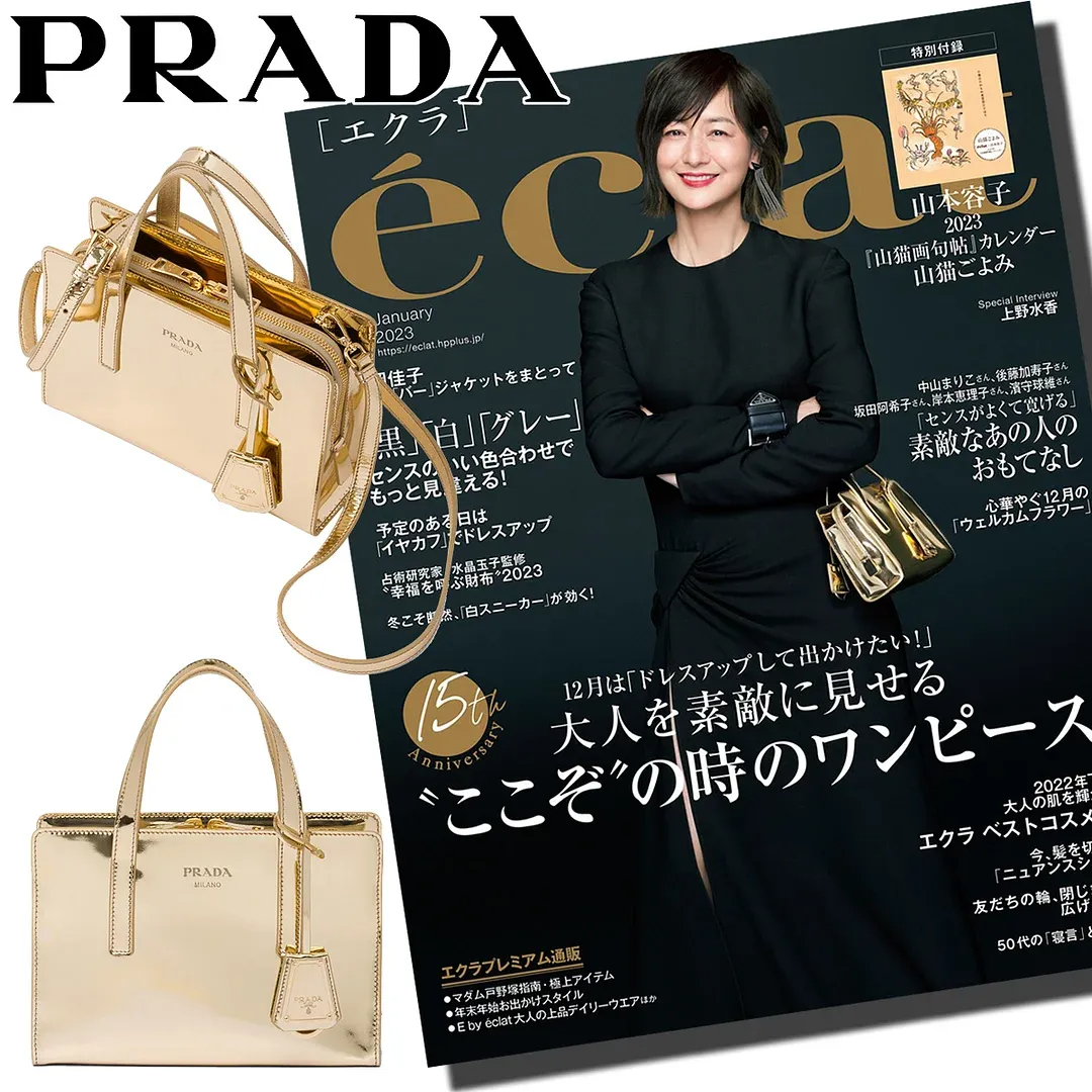 💃 富岡佳子愛用の金皮バッグ💓