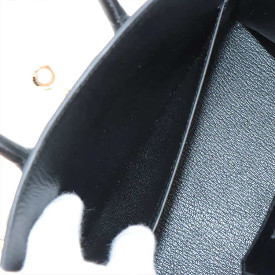 HERMES エルメス バーキン25 セリエ ヴォ―タデラクト ブラック ゴールド金具