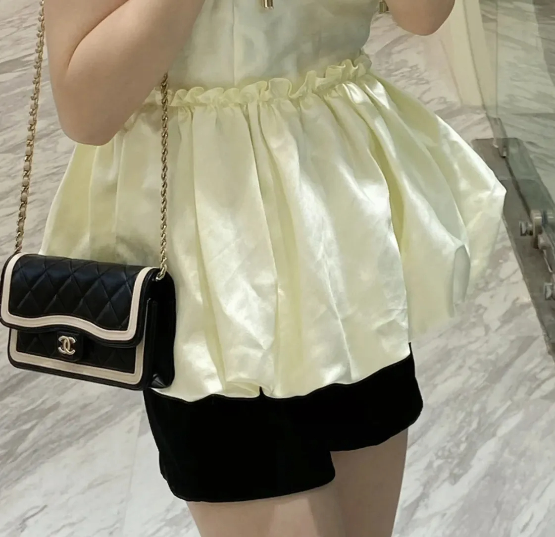 【トレンドのバイカラー♪】CHANEL シャネル ショルダーバッグ