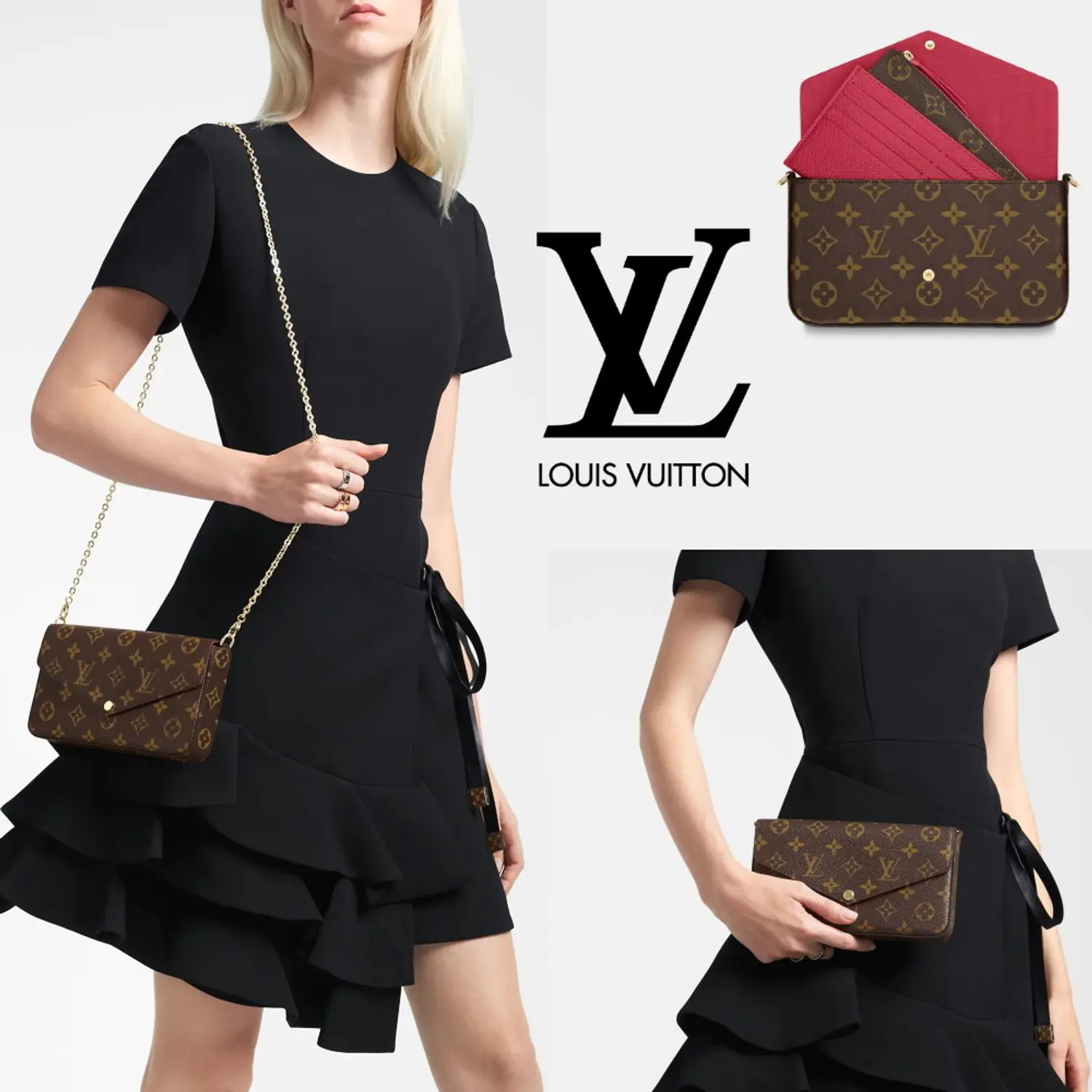 [LOUIS VUITTON]繊細なショルダーバッグ LV ポシェット フェリシエ[バッグ]