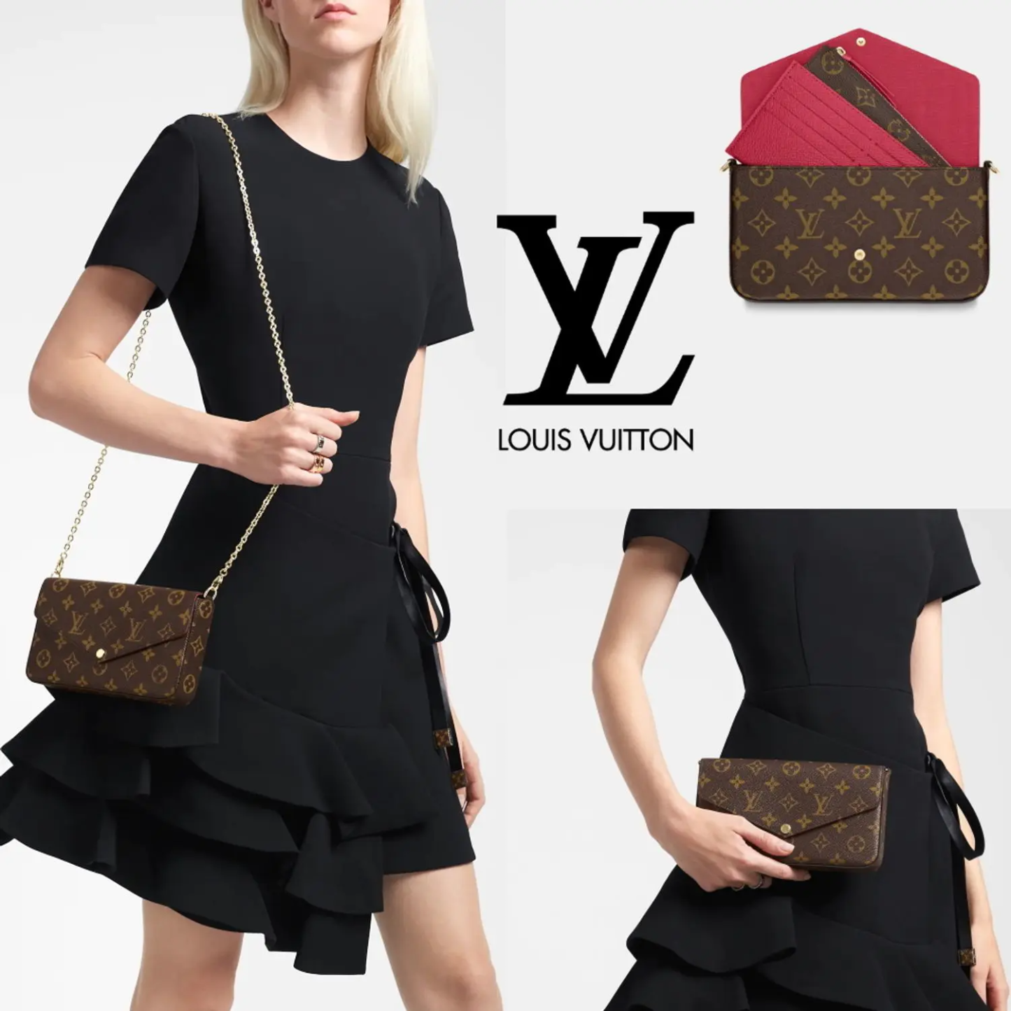 [LOUIS VUITTON]繊細なショルダーバッグ LV ポシェット フェリシエ[バッグ]