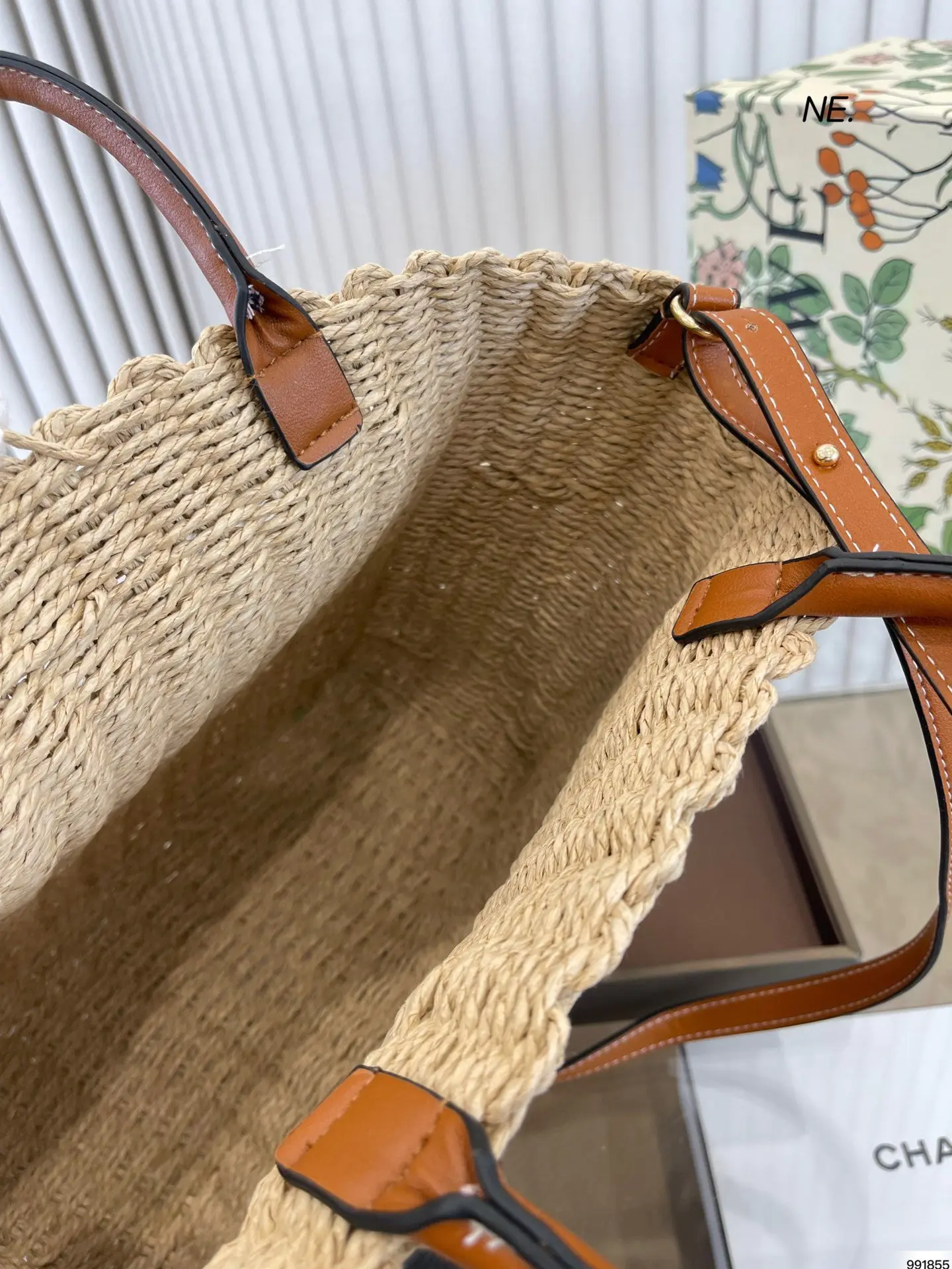 LOEWE わら織りバッグ 夏 海辺の第一選択 ハンドバッグ