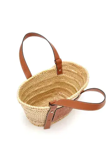 [ロエベ]ロゴ入りバスケットキャリーオールバッグ