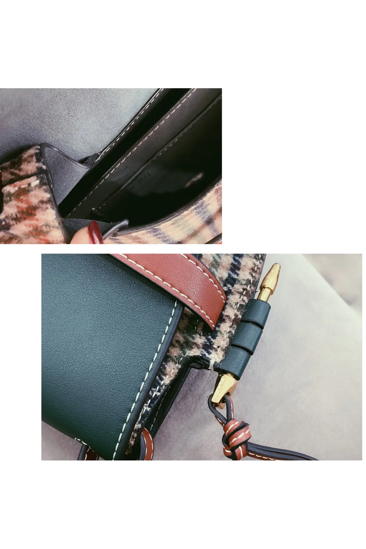 Loewe-ロエベの新作ゲートバッグモザイクメッセンジャーバッグ