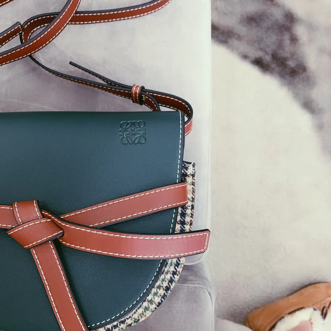 Loewe-ロエベの新作ゲートバッグモザイクメッセンジャーバッグ