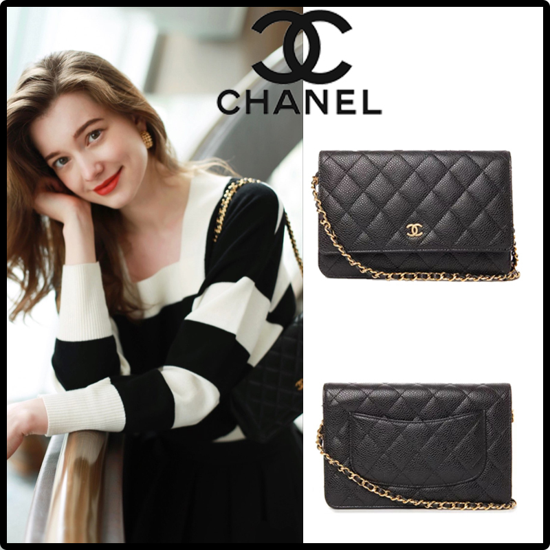 【憧れ】CHANEL シャネル チェーンウォレット　マトラッセバックセレブ愛用-BUYMA 19.2*12.3*3.5cm