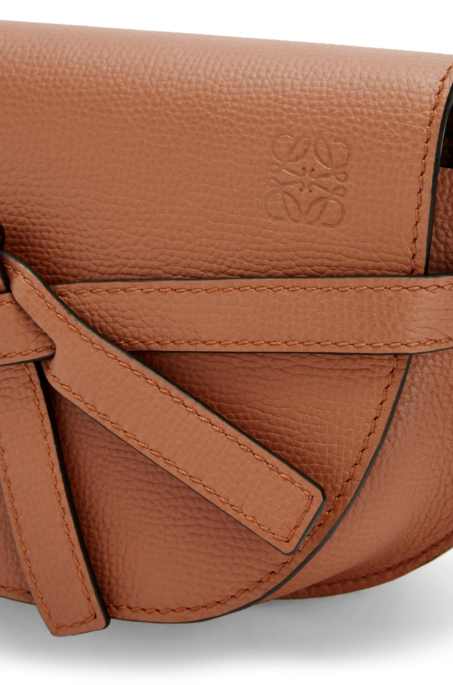 LOEWE GATEロエベゲートミニショルダーバッグ タン