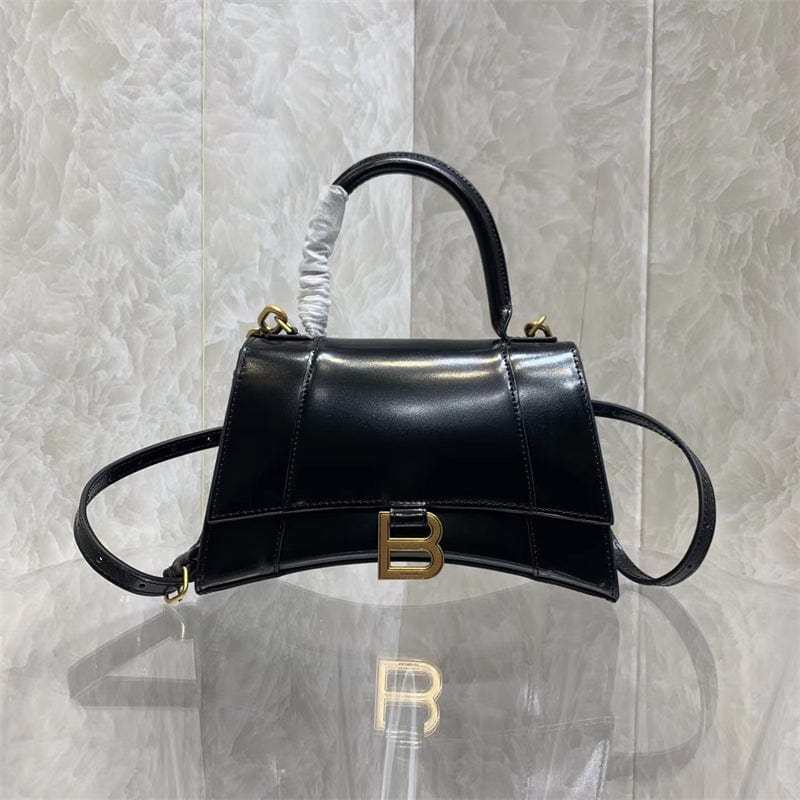 BALENCIAGA ブラック アワーグラス ハンドバッグ