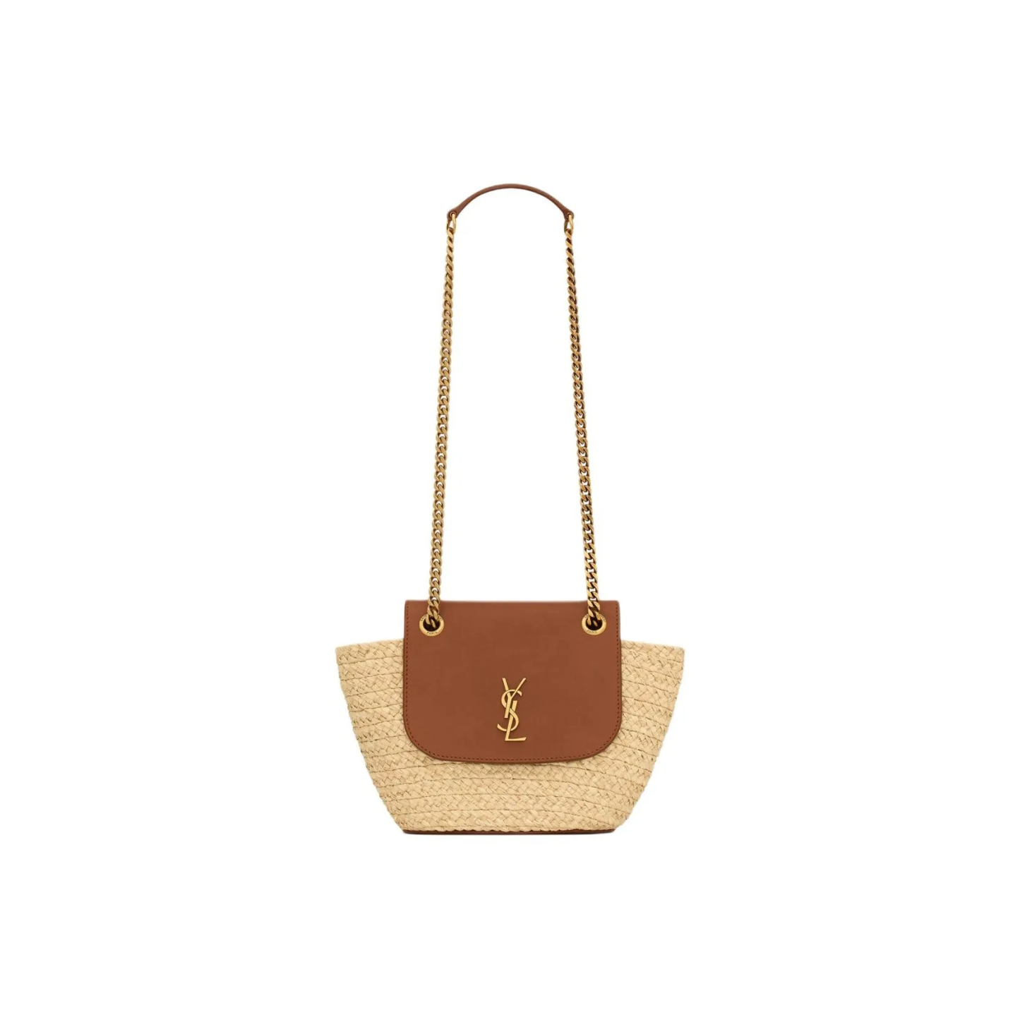 【SAINT LAURENT旗艦店】サンローラン わら編みバッグ 23*6*12CM