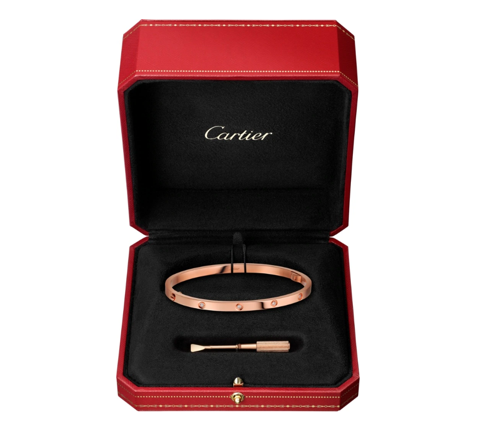 【Cartier】カルティエ LOVE BRACELET, SMALL MODEL, 10 DIAMONDS ブレスレット、SM、ダイヤモンド10個