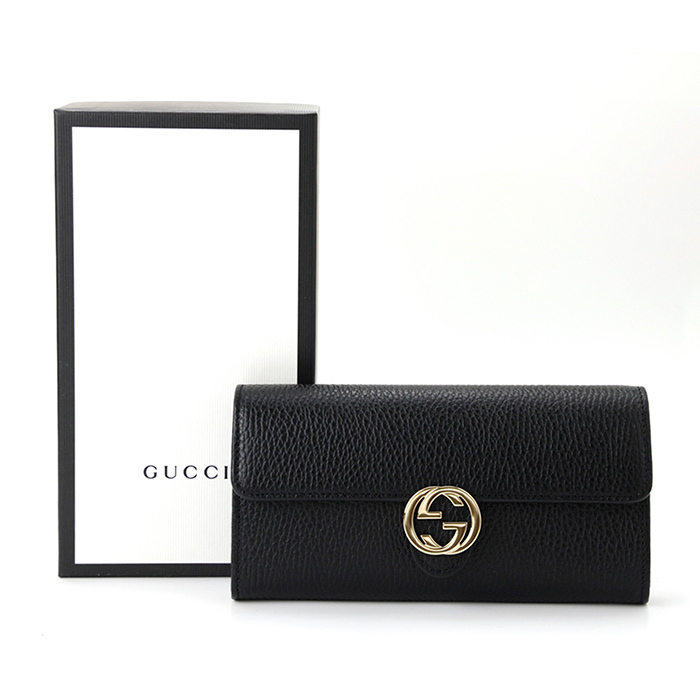 GUCCI シマレザー 長財布 ブラック 615524 ギフトに