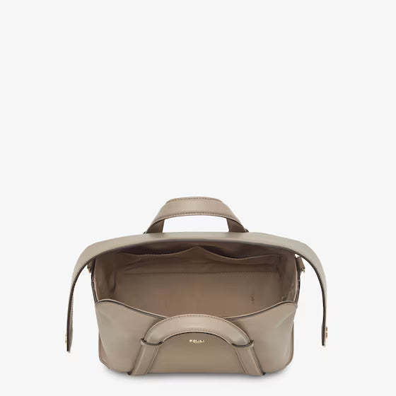 フェンディ ボストン 365   ダブグレーレザー バッグ