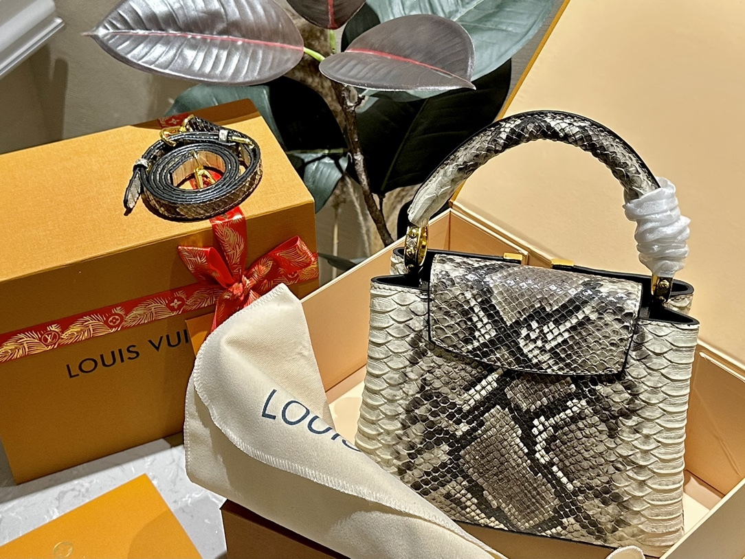 【Louis Vuitton 】カプシーヌのパイソン柄のかっこよさにこだわり、LVはカプシーヌを「レディースバッグ」と位置付ける