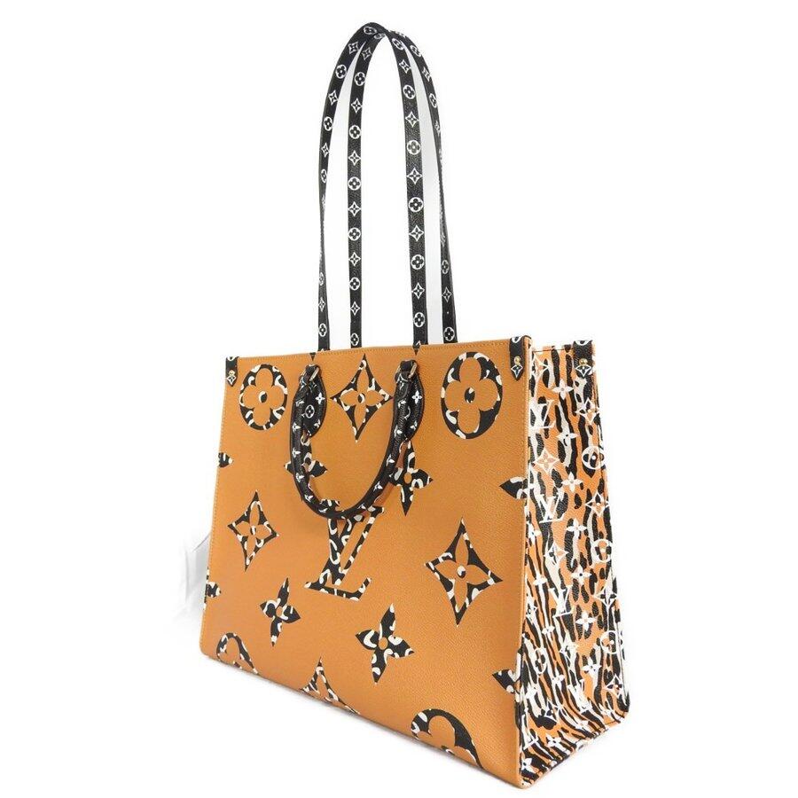 ルイヴィトン ルイヴィトン オンザゴーGM トートバッグ モノグラムジャイアント LV ジャングル アニマル M44675 新品