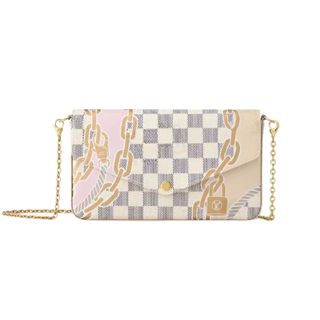 LOUIS VUITTON ルイヴィトン N40466 Pochette Felicie ショルダーバッグ 21 x 11 x 2cm
