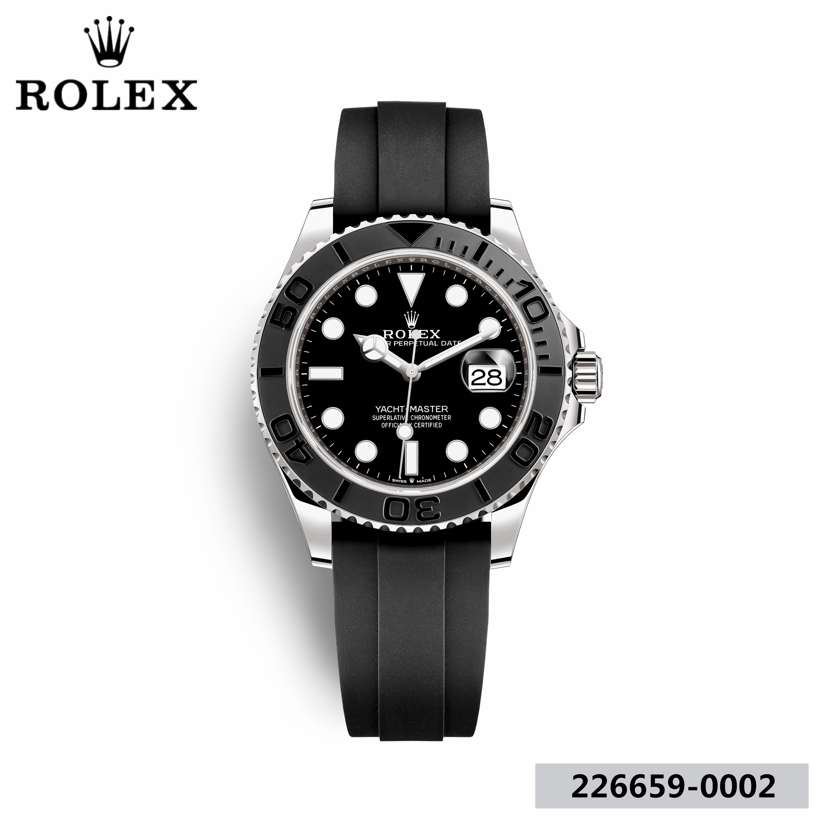 ヨットマスター 42 オイスター 42 mm ホワイトゴールド