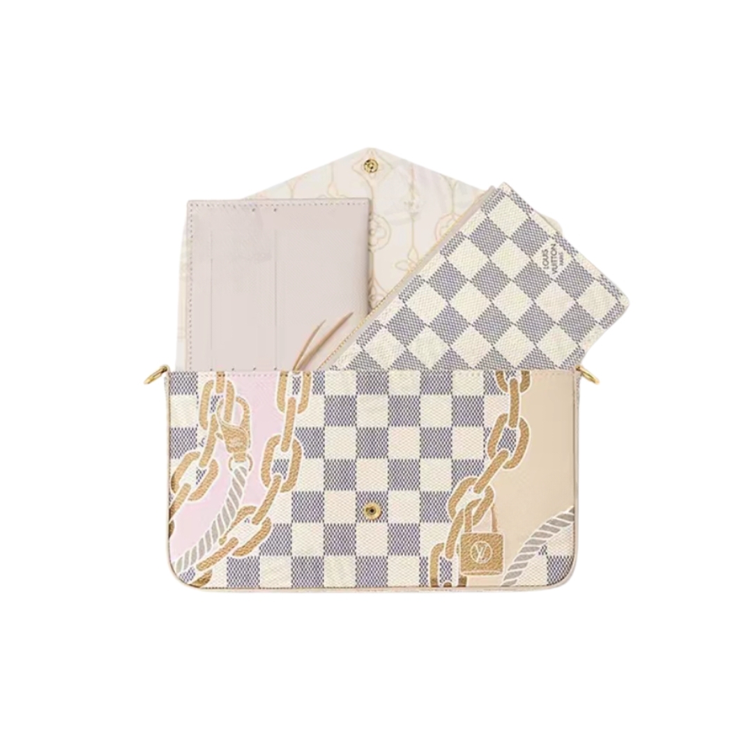 LOUIS VUITTON ルイヴィトン N40466 Pochette Felicie ショルダーバッグ 21 x 11 x 2cm