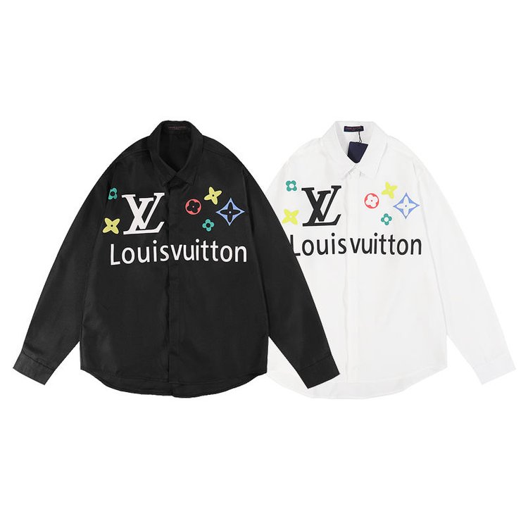 【Louis Vuitton 】 （ルイヴィトン）長袖シャツ 最新モデル 2色 男女兼用