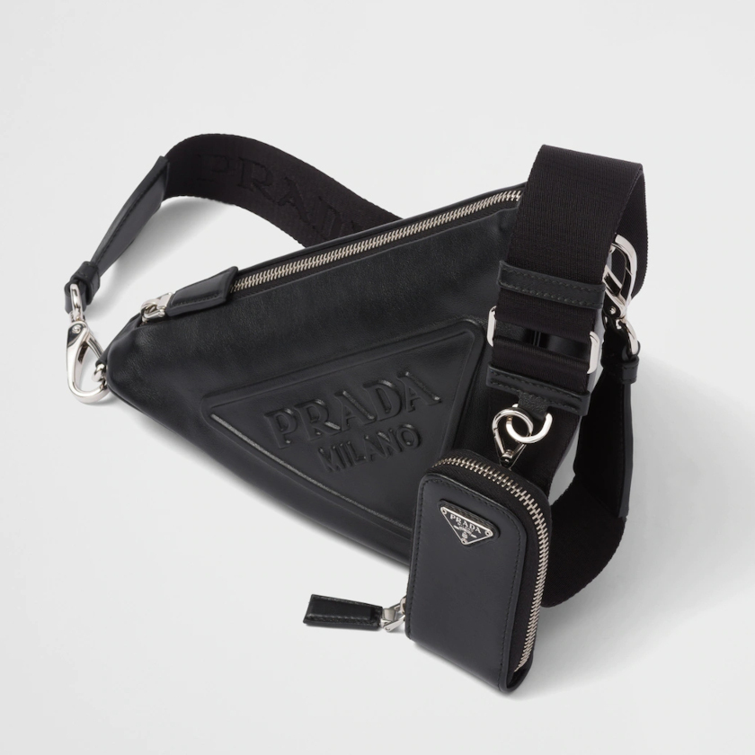累積売上第１位☆新作☆ プラダ PRADA トライアングル レザーショルダーバッグ