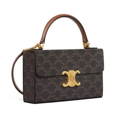 《CELINE》カーフスキン ボックス トリオンフ ★送料込★