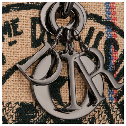 LADY D-LITE ミディアムバッグ Dior Union ジュートキャンバス-BUYMA