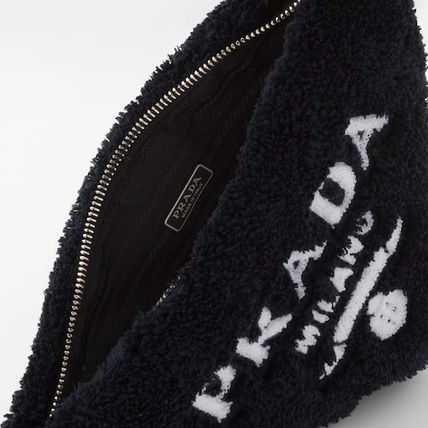 プラダ★タオル地 モコモコ ロゴ テリークロス ポーチ★各色