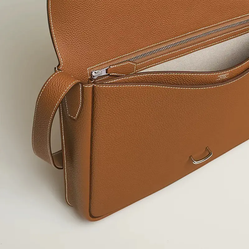 【スリムで使いやすい♪】HERMES★ カーフ革 ショルダー バッグ H074774CK89 H074774CK37