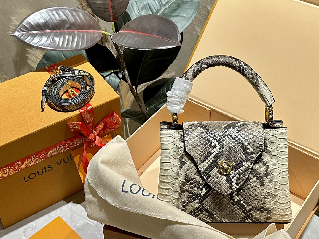 【Louis Vuitton 】カプシーヌのパイソン柄のかっこよさにこだわり、LVはカプシーヌを「レディースバッグ」と位置付ける