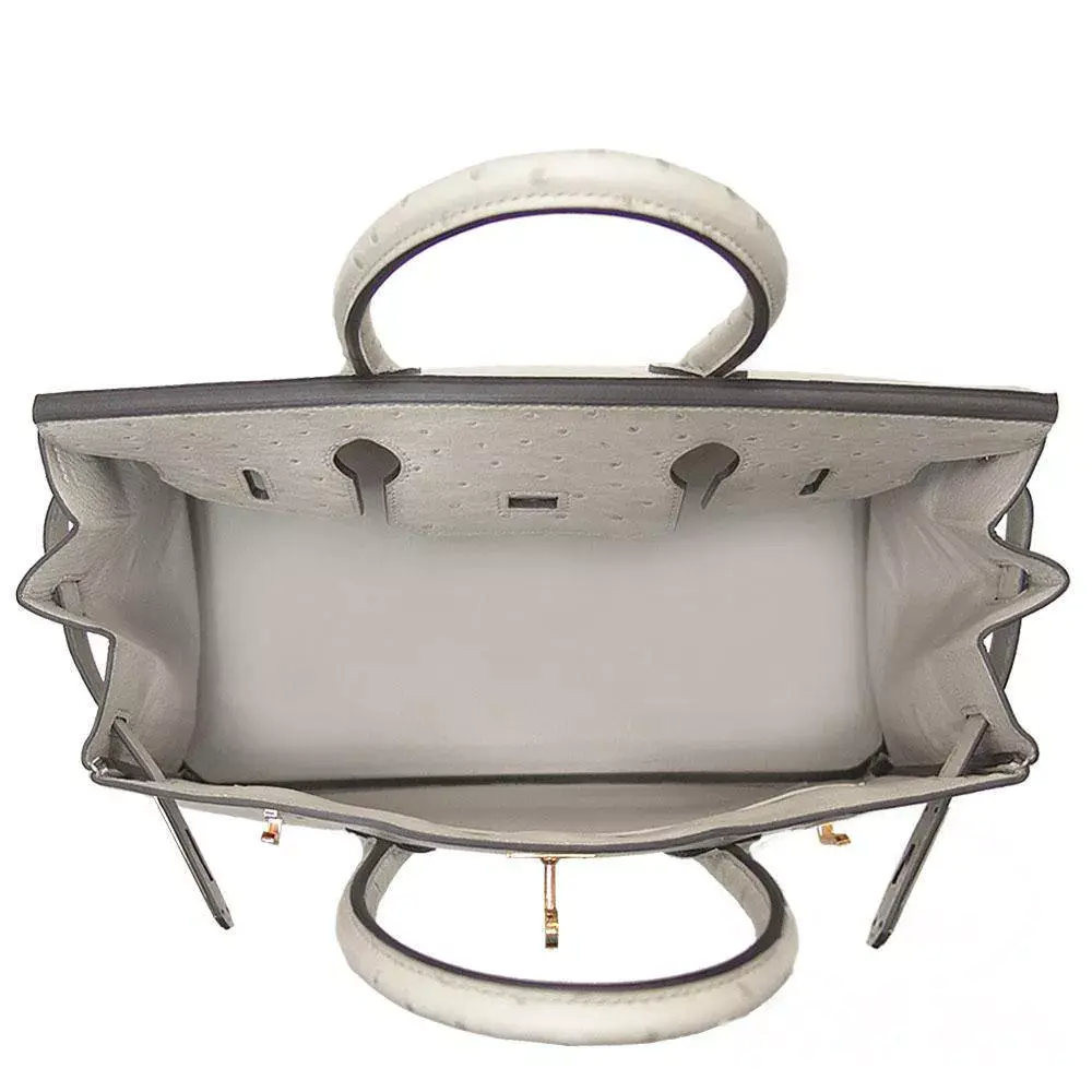 【HERMES】エルメス バーキン 30cm オーストリッチ ゴールド金具