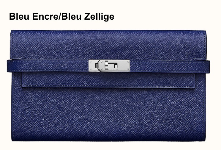 大人の贅沢 ◆HERMES直営店◆グレージュ&ブラック☆長財布 KELLY