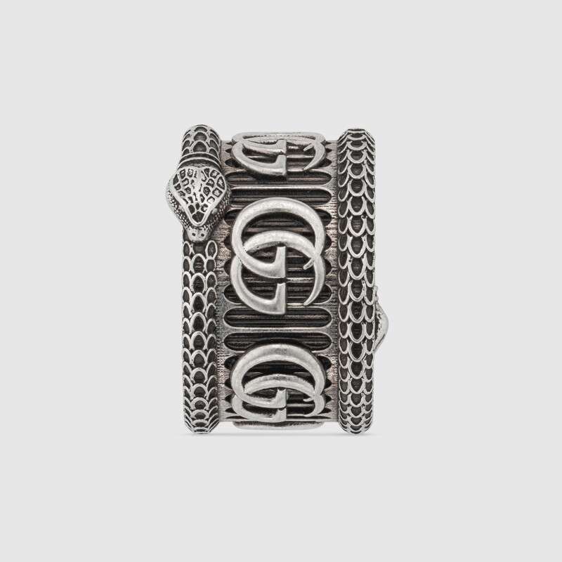 GUCCI ダブルGシルバーリング