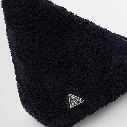 プラダ★タオル地 モコモコ ロゴ テリークロス ポーチ★各色