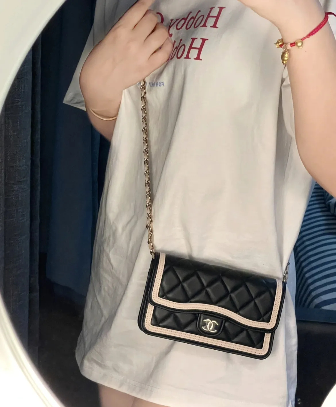 【トレンドのバイカラー♪】CHANEL シャネル ショルダーバッグ