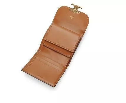 スモール トリオンフウォレット / トリオンフキャンバス ホワイト / タン