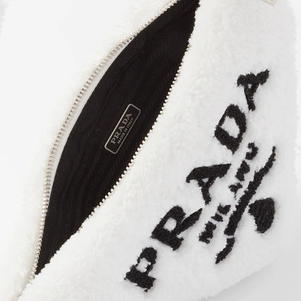 プラダ★タオル地 モコモコ ロゴ テリークロス ポーチ★各色