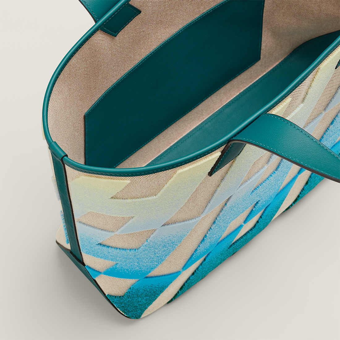 HERMES「カバスイタリックH柄40」トートバッグ