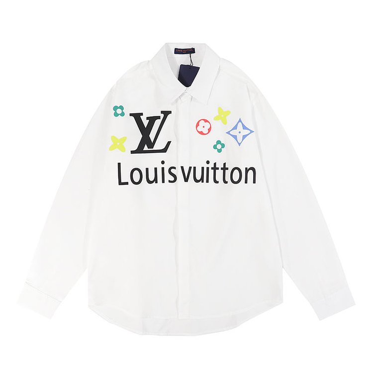 【Louis Vuitton 】 （ルイヴィトン）長袖シャツ 最新モデル 2色 男女兼用