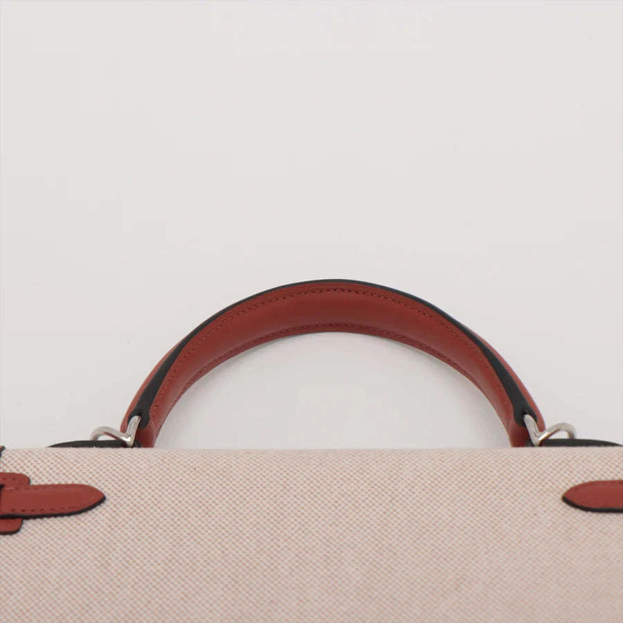 エルメス ケリーヴェルソ25 トワルアッシュ×ヴォースイフト キュイーブル